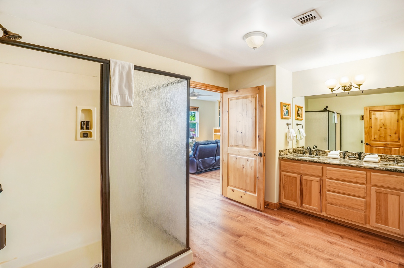 Downstiars Bathroom, Dolphin - Dual Vanity, Shower and Soaking Tub