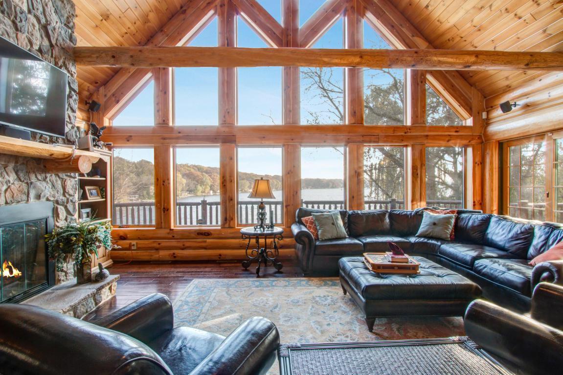 Waterfront, Hand-Crafted Log Cabin- Over 3 Acres to Explore!