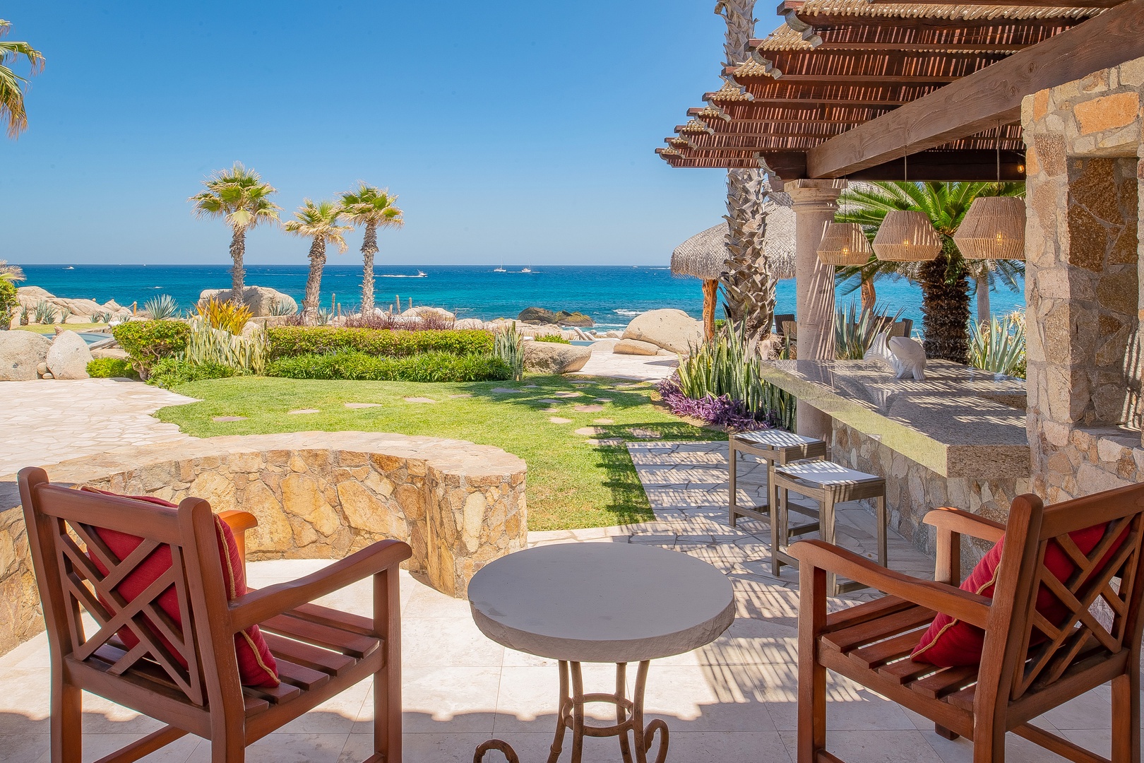 Sip your morning coffee on your private terrace as ocean breezes carry the sound of waves to your tropical paradise.