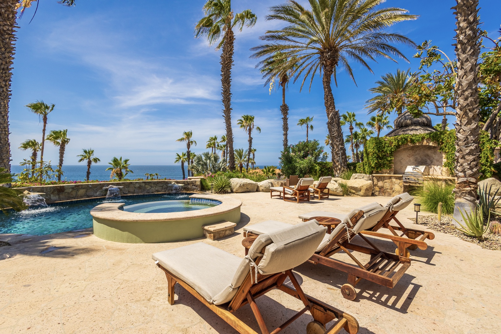 Lounging by your private pool under swaying palms, with endless blue ocean stretching out before you—this is where you'll unwind, soak up the sun, and savor every tranquil moment of your stay.