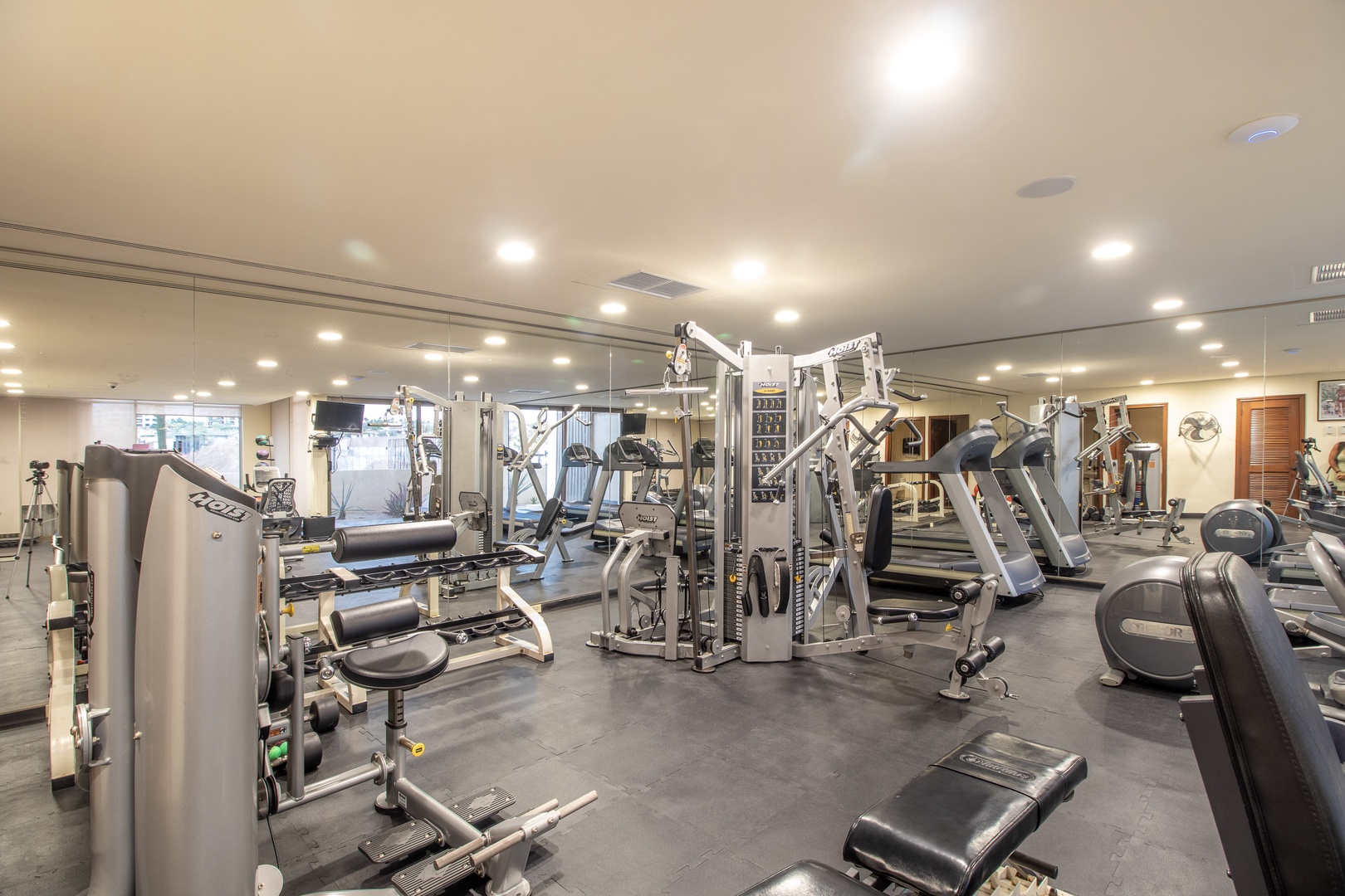 Stay active during your trip with access to a fully-equipped fitness center featuring cardio machines, strength training equipment, and free weights to maintain your workout routine.