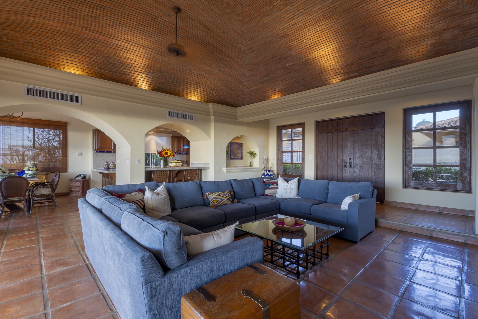 Relax under your stunning bamboo ceiling while natural light streams through handcrafted windows, creating the perfect atmosphere for memorable evenings.