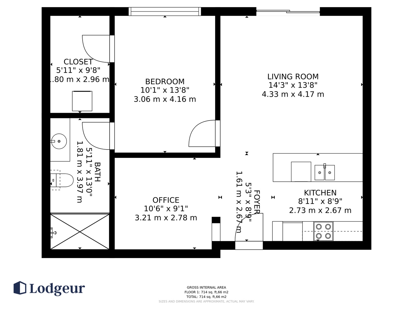 Discover the flexibility of this open-concept floor plan for a spacious living space.