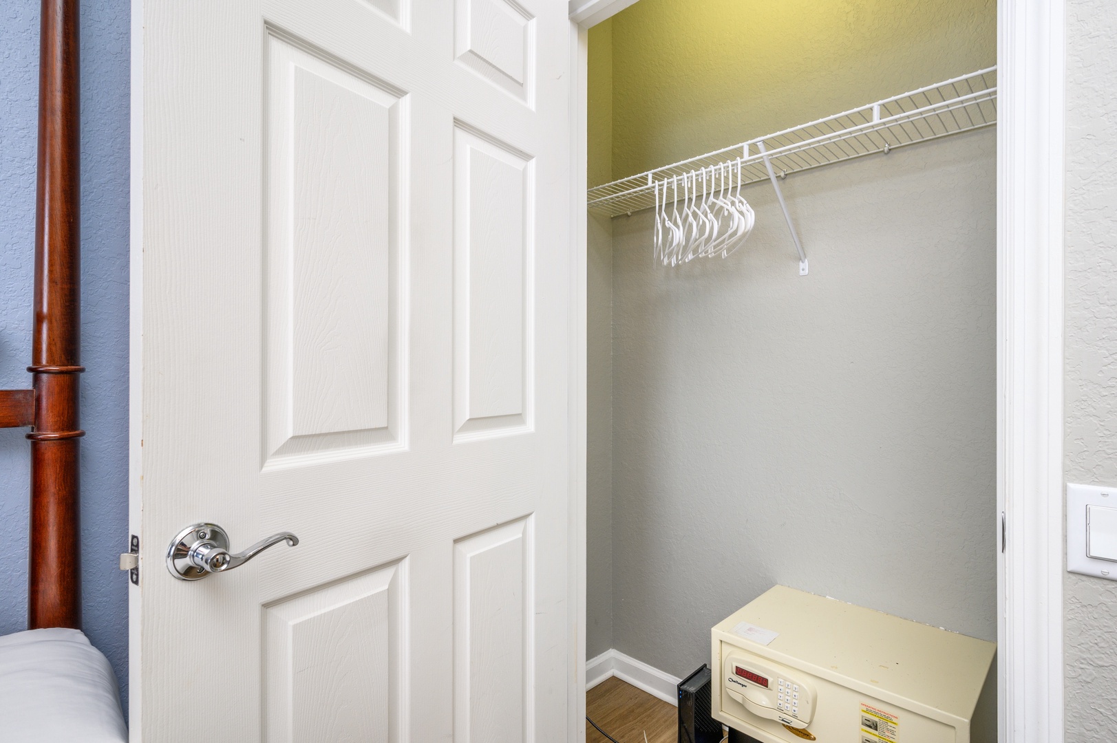 Primary Bedroom Closet with Safe
