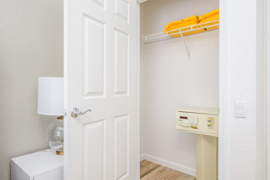 Primary Closet with Safe