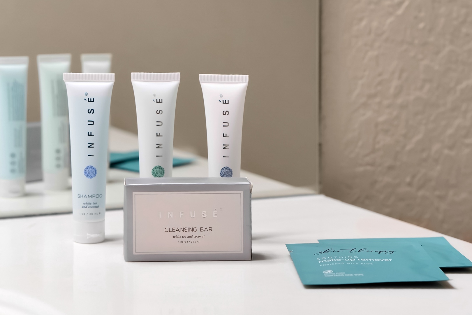 Pamper yourself with premium amenities arranged for your comfort, featuring luxurious spa-quality toiletries to enhance your stay.