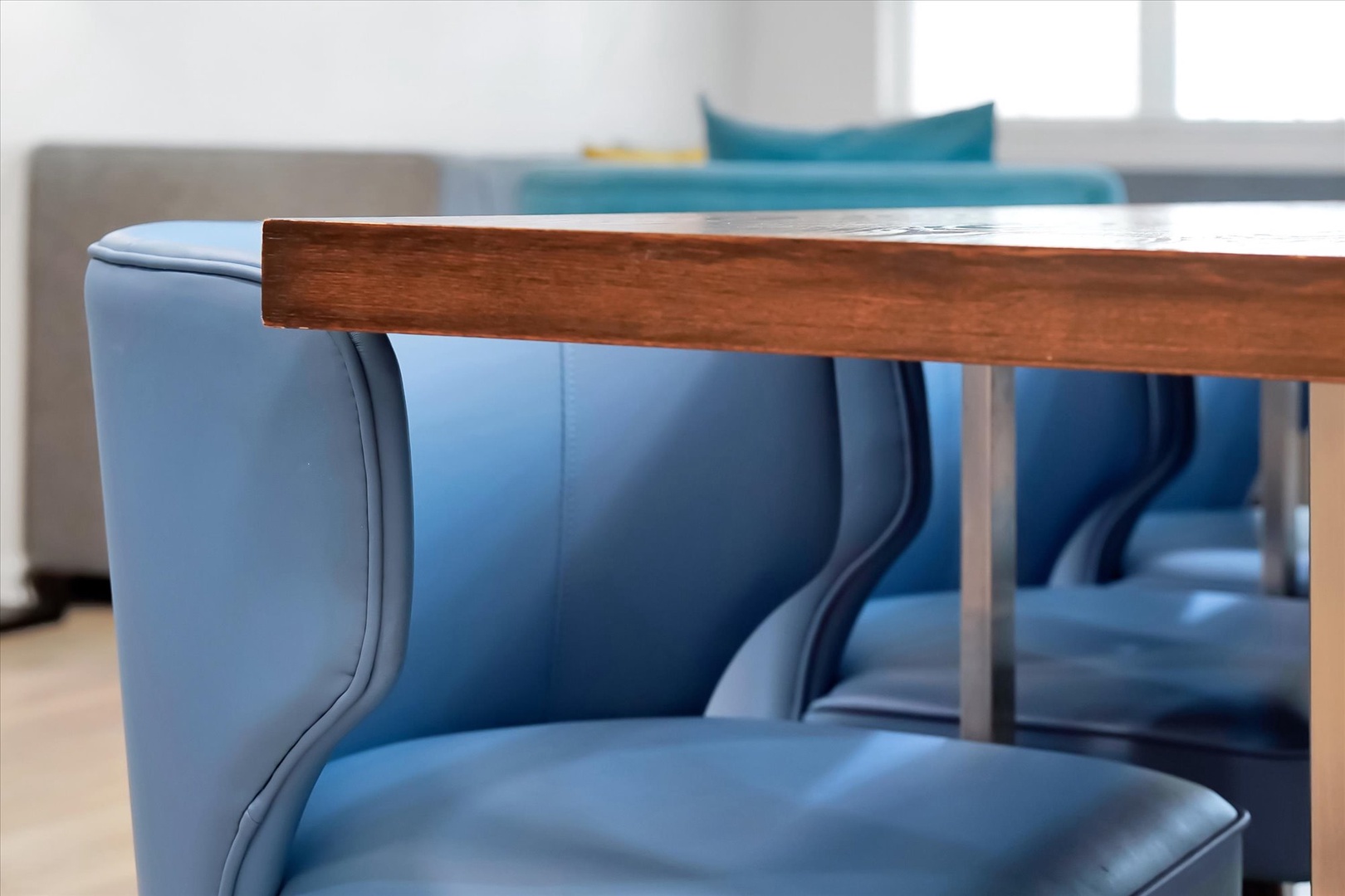 Sink into comfortable modern seating where you can work, dine, or simply relax in style with thoughtfully designed furniture.