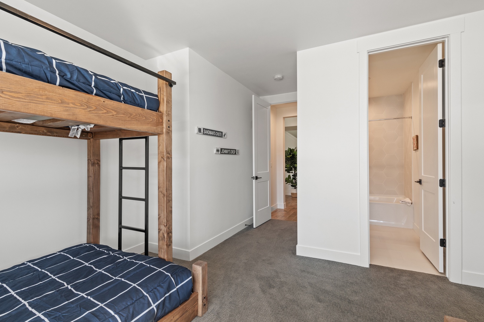 Lower Level Bunkroom with ensuite bathroom
