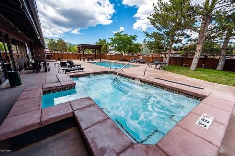 The Prospector Park City Large Hot Tub (all year) and Pool (summer)