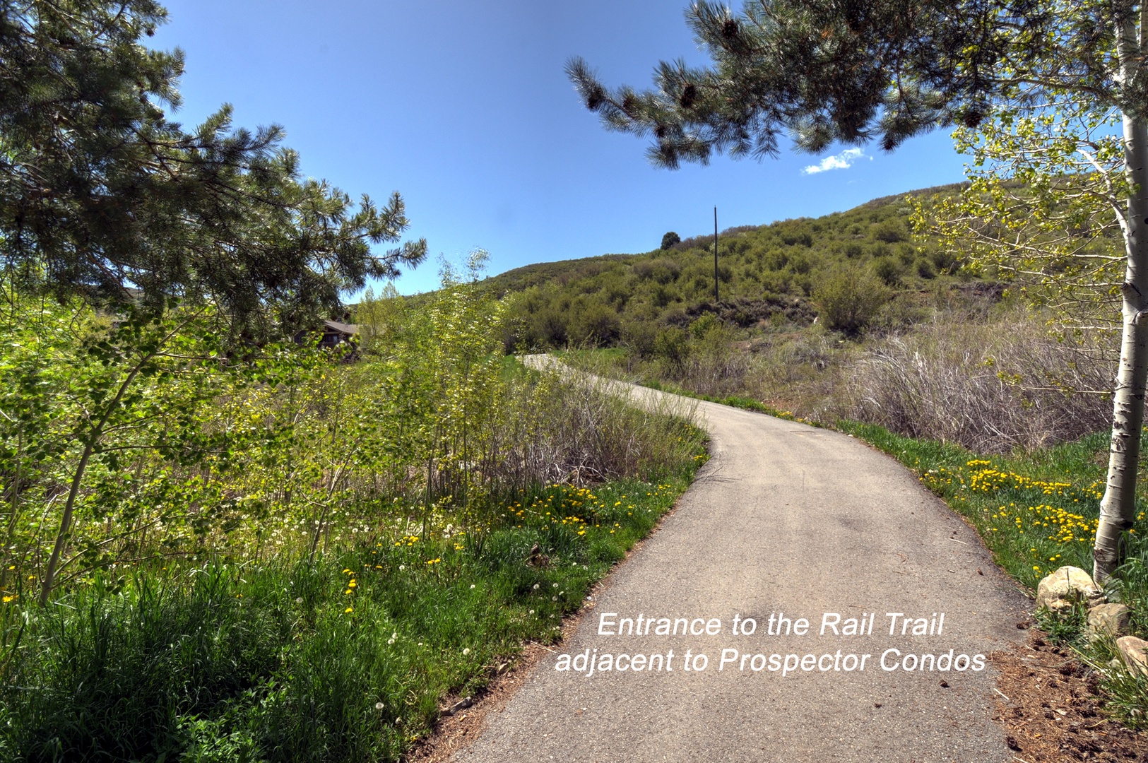 Prospector Rail Trail Entrance - Hike, Bike and Snowshoe