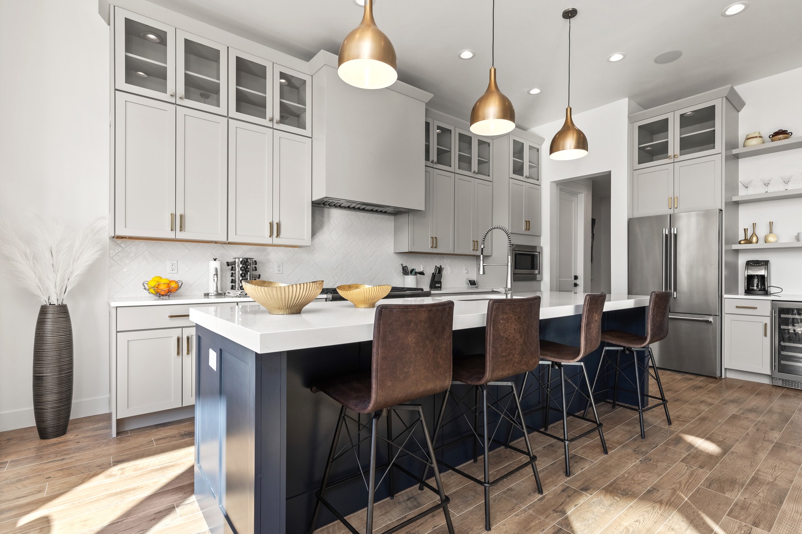 Gourmet Chef's Kitchen with stainless steel appliances
