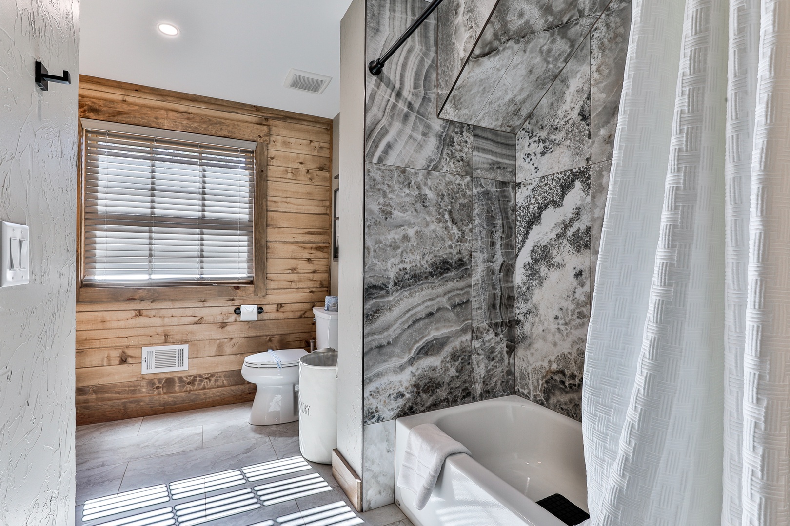 Full Bathroom with Tub/Shower Combo Upstairs