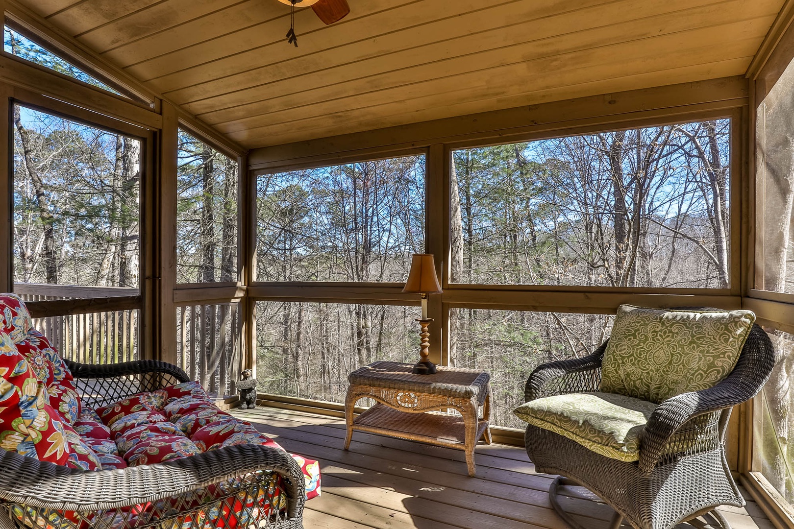 Enjoy wildlife from porch