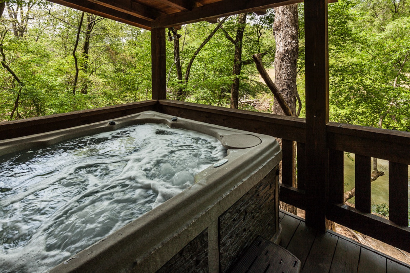 Covered Hot Tub