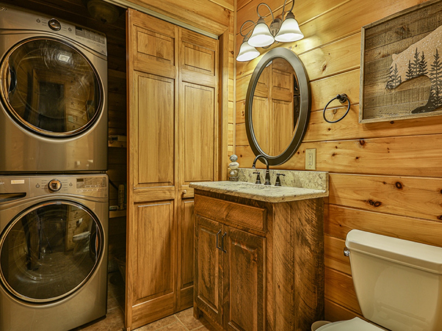 Half Bath & Laundry Room