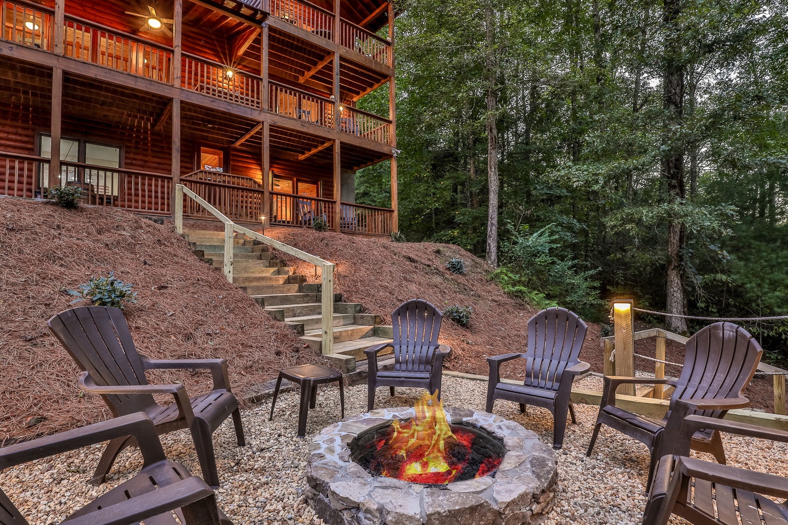 Firepit with seating