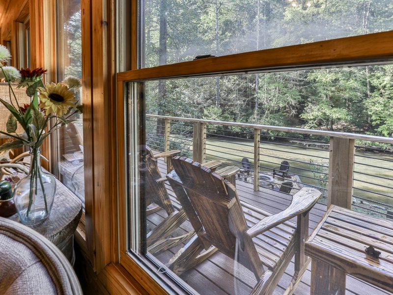 View of river from great room