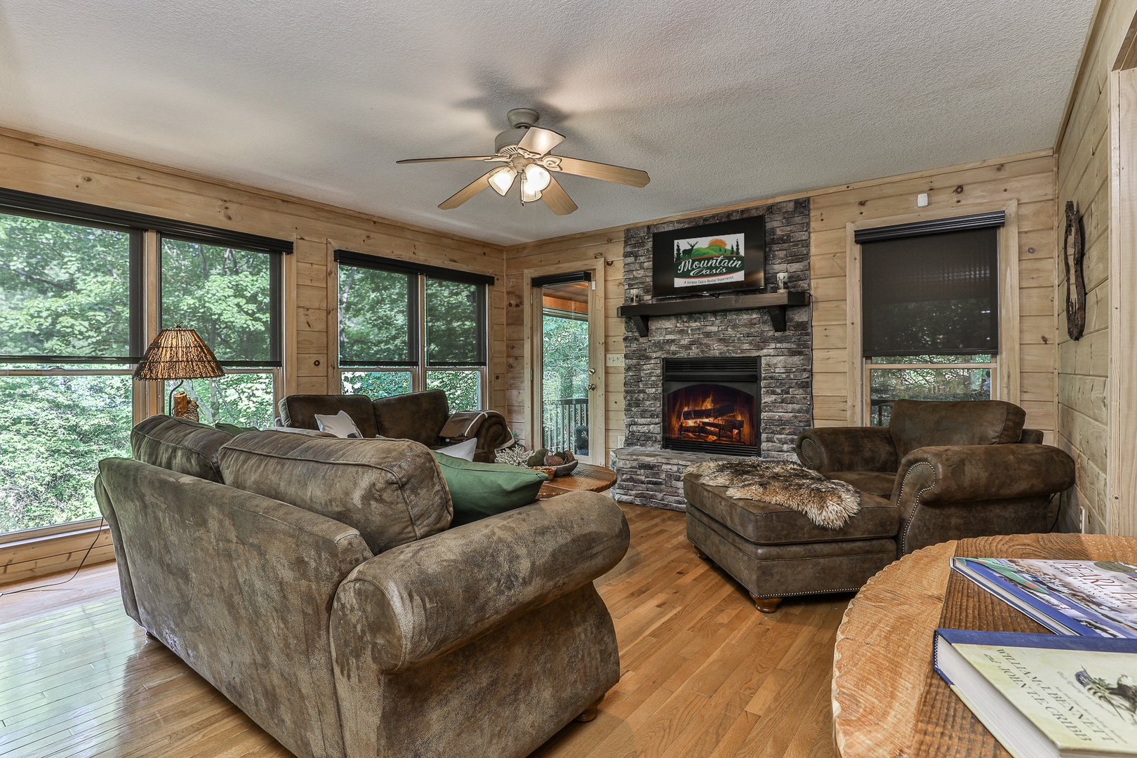 Gorgeous views of water from living room