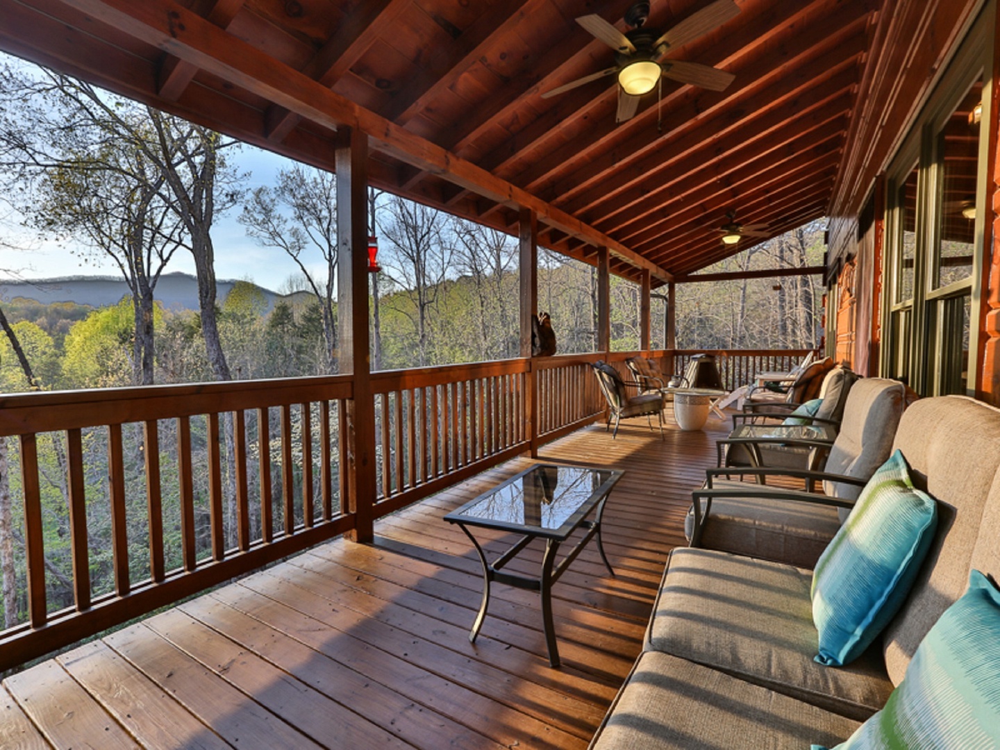Spacious Porch with Seating