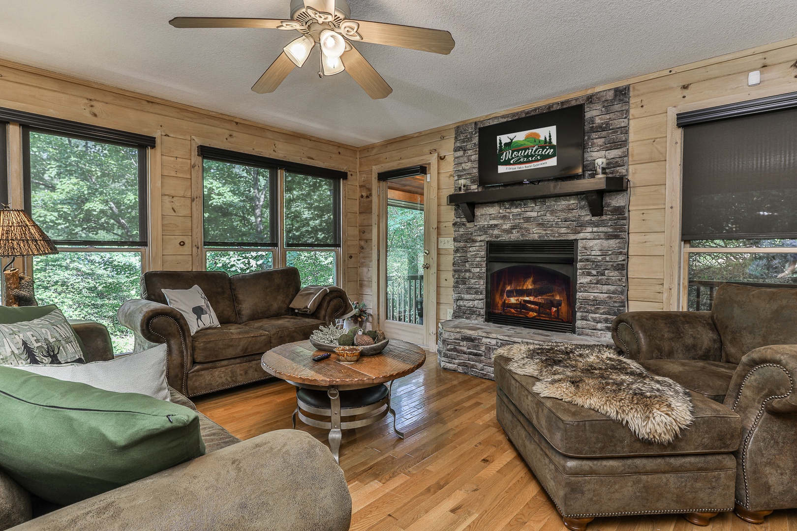 Living Room with Gas Fireplace