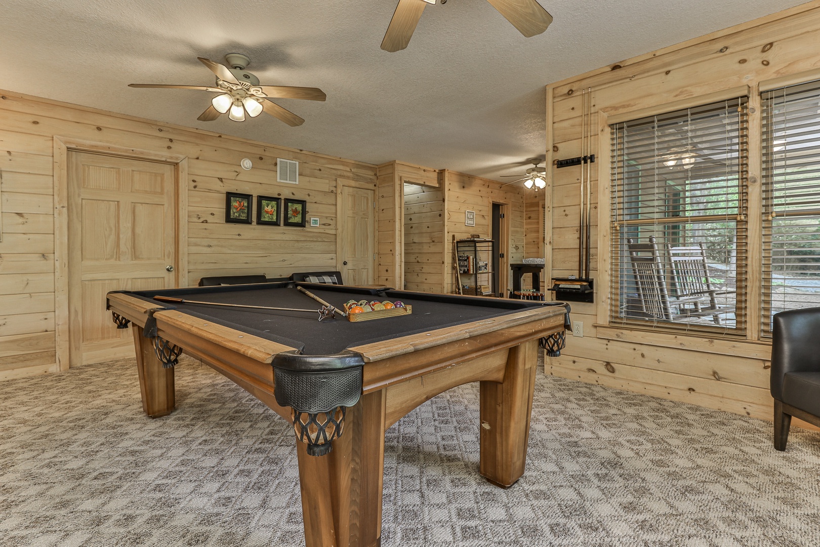 Pool Table in Game Room