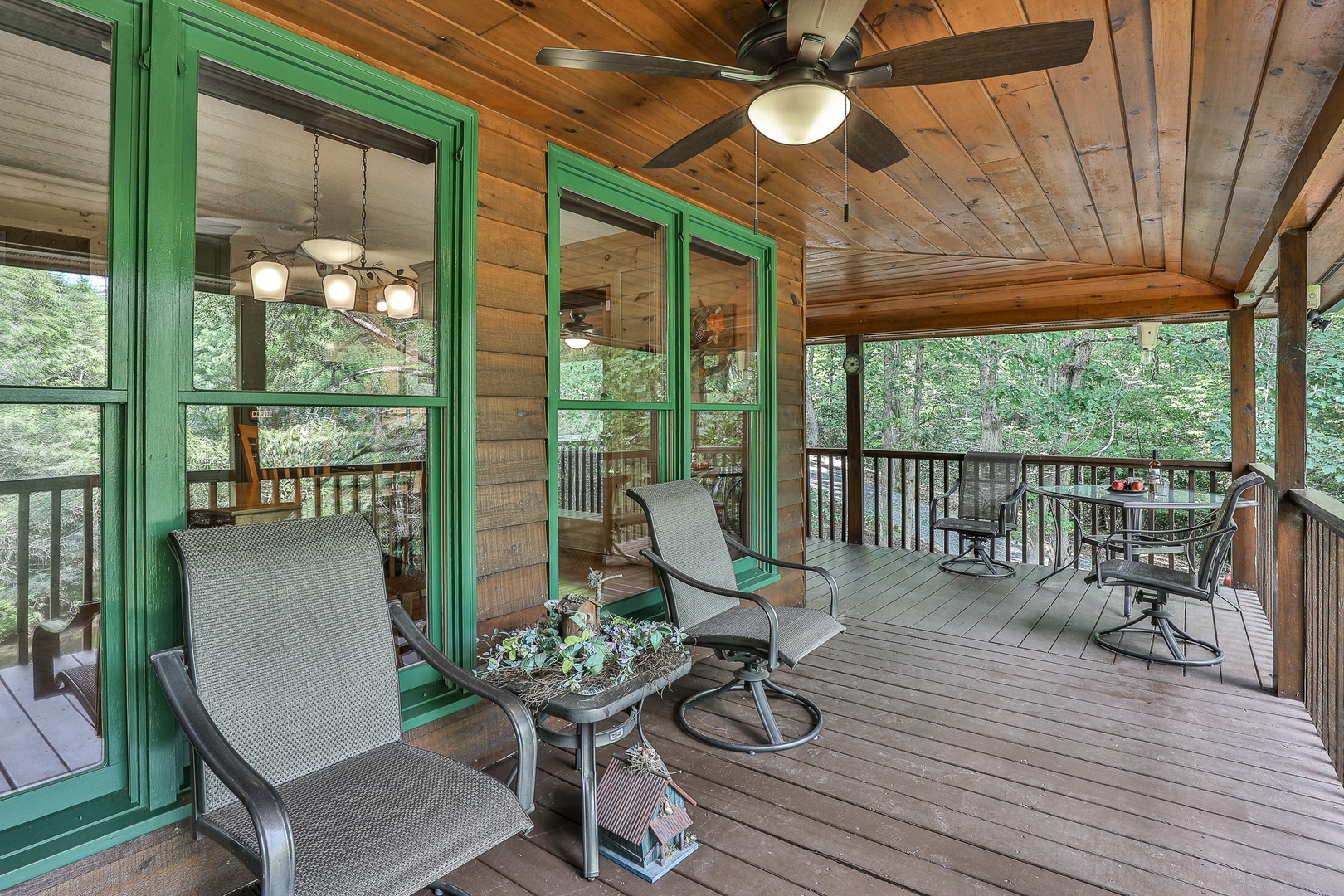 Covered back porch