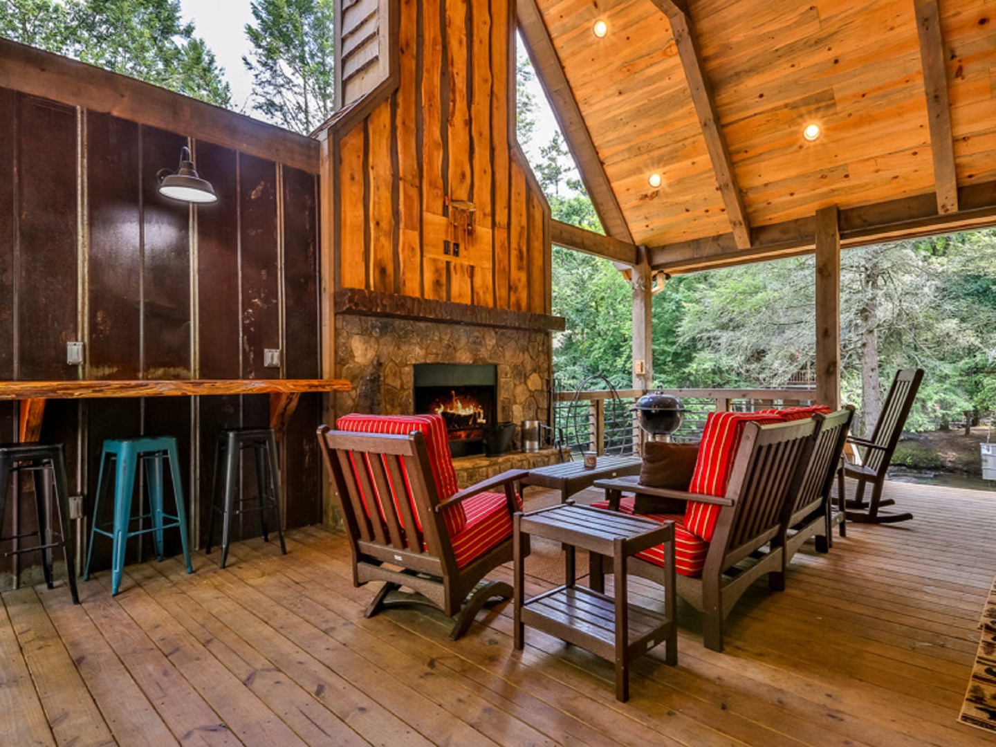 Spacious Outdoor Area + Fireplace