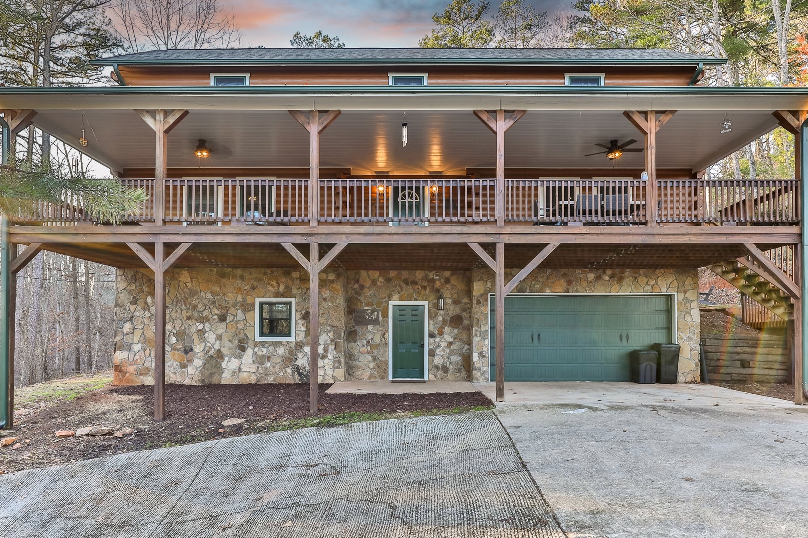 Driveway Area and Entrance to Cabin