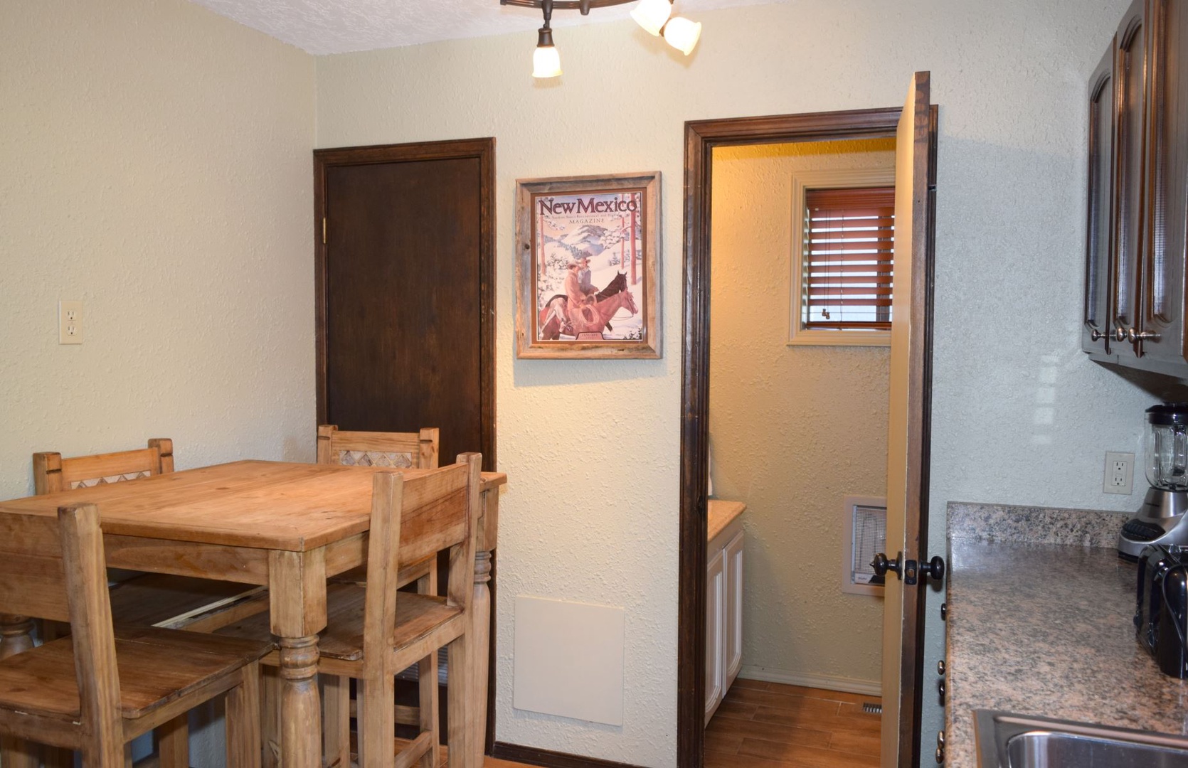 Kitchen and Half Bath