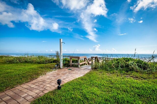 Shower at beach entrance