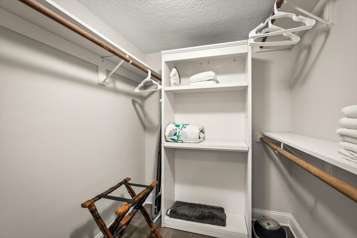 walk in closet primary bedroom