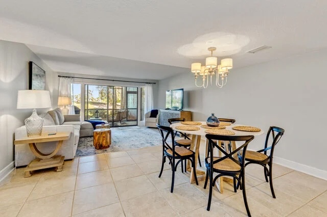 dining area and family room