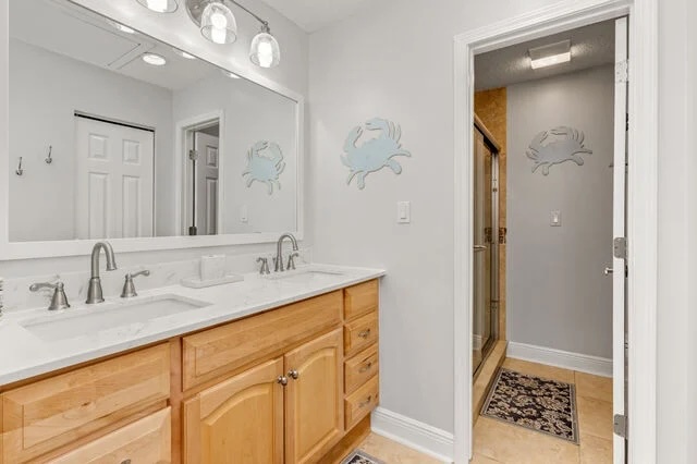 bathroom attached to bedroom 1