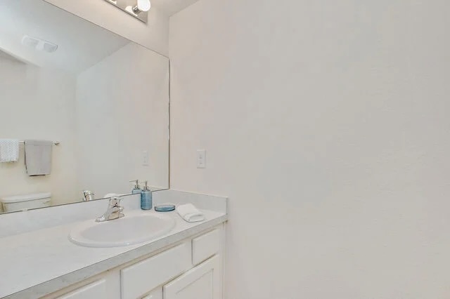 Half bathroom located downstairs