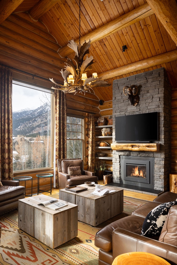 Living Room with Fireplace