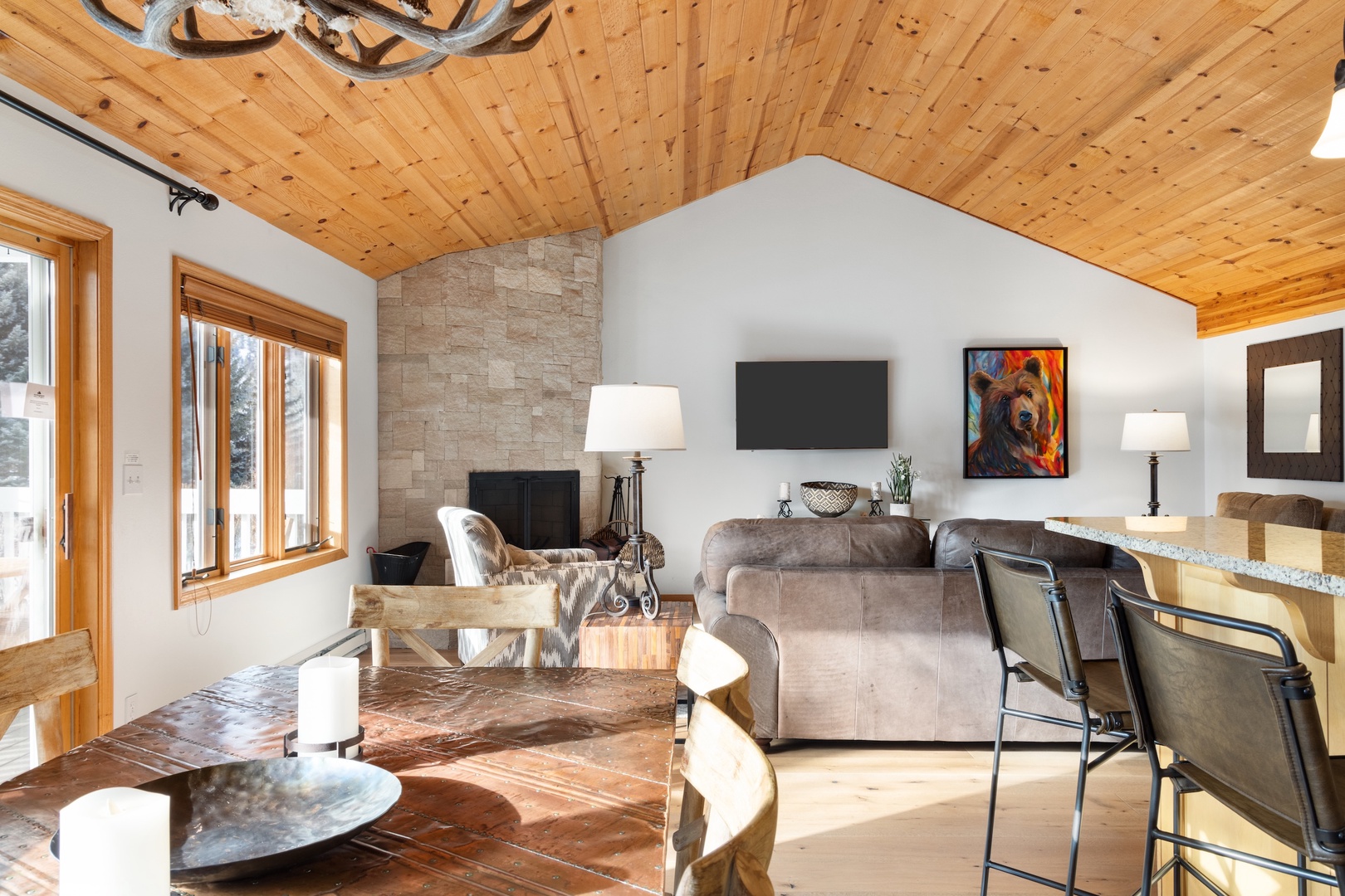 Living Room and Dining Area