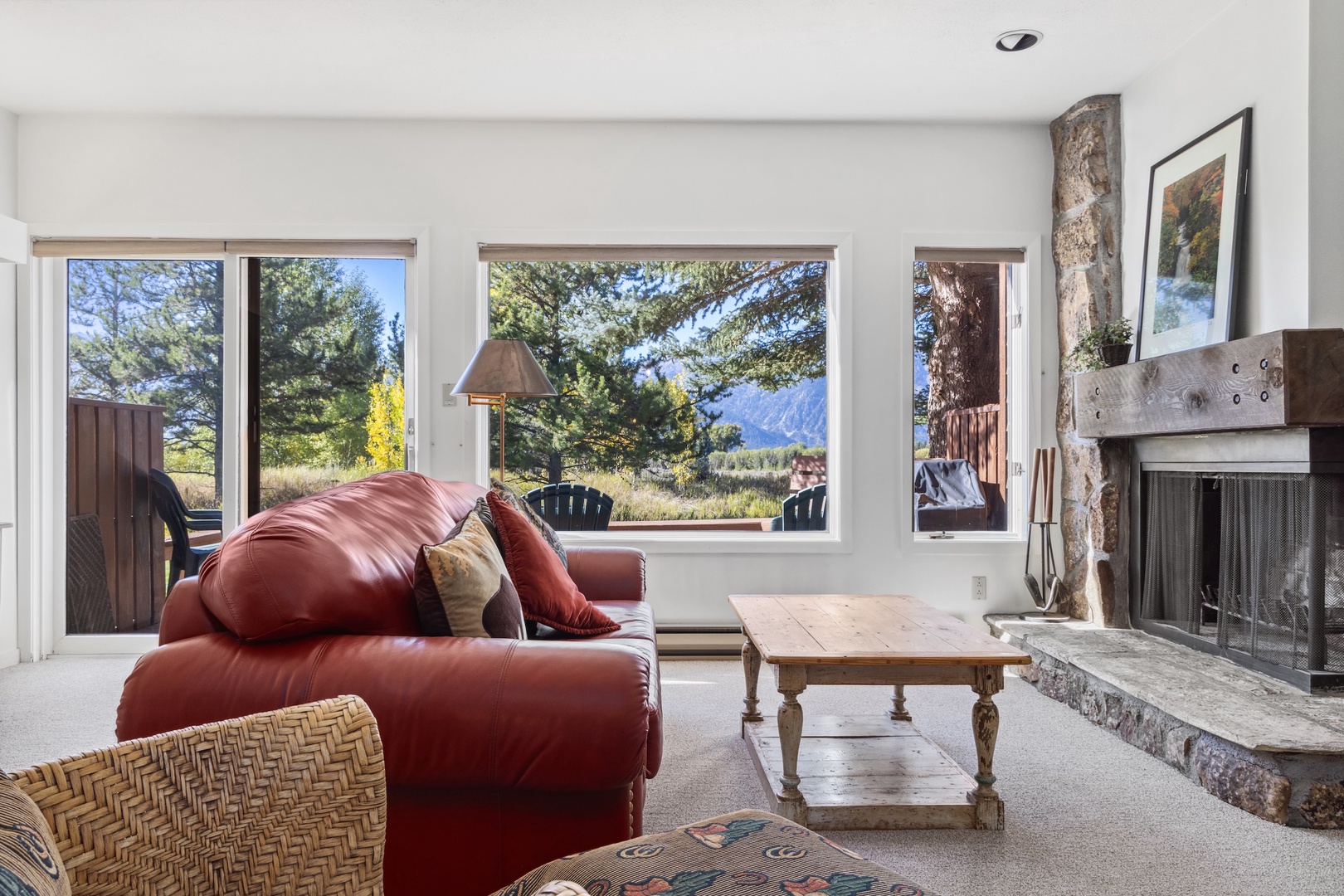 Living Room with Fireplace