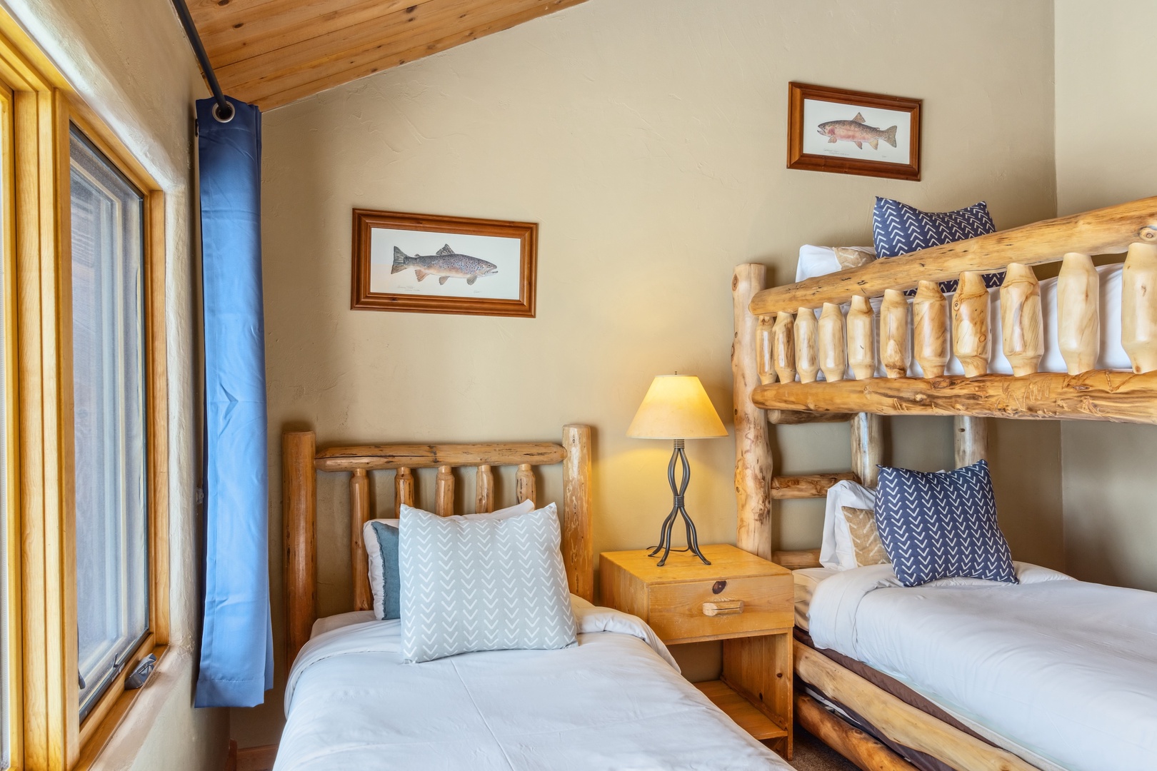 Guest Bedroom with a Twin bed and a Twin Bunk Bed