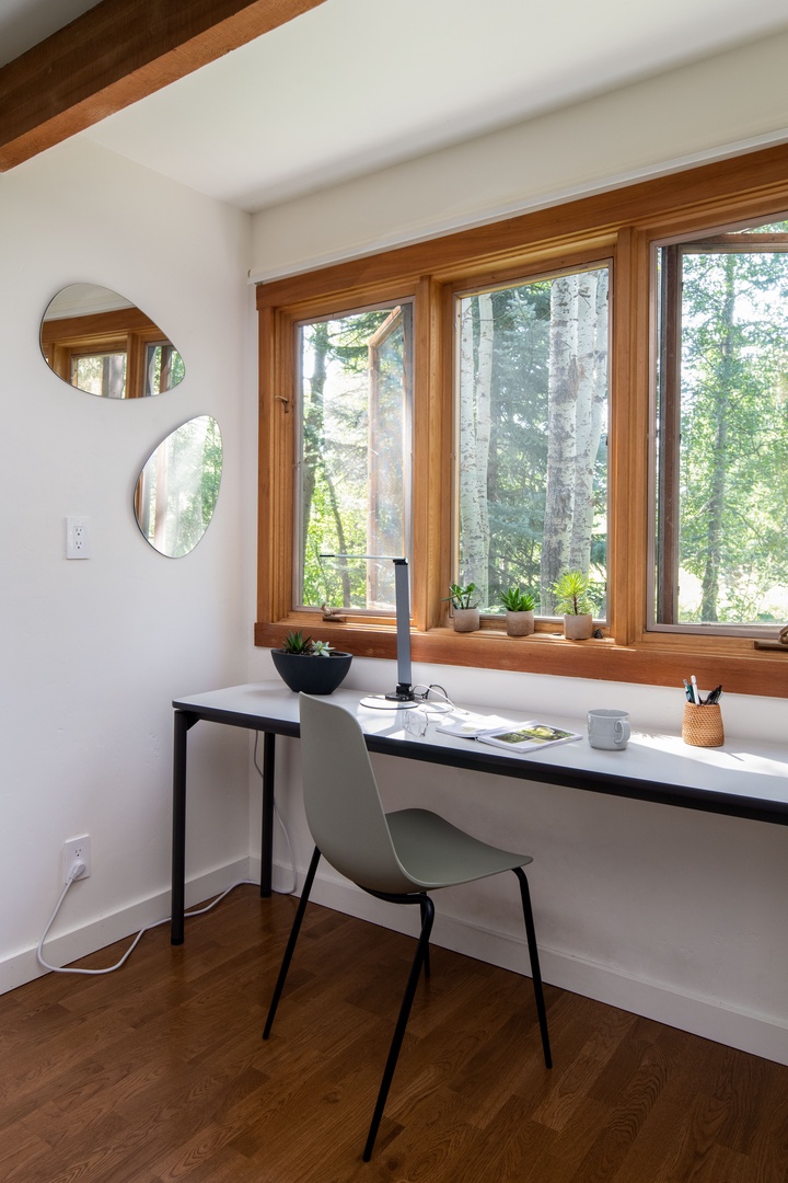Desk in Living area
