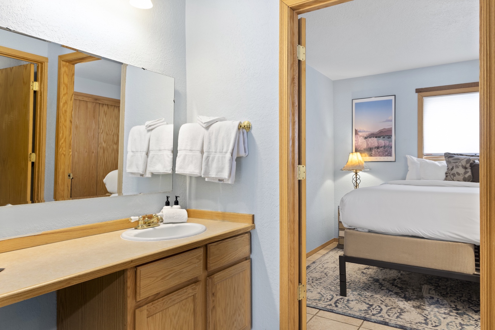 Bathroom and Bedroom