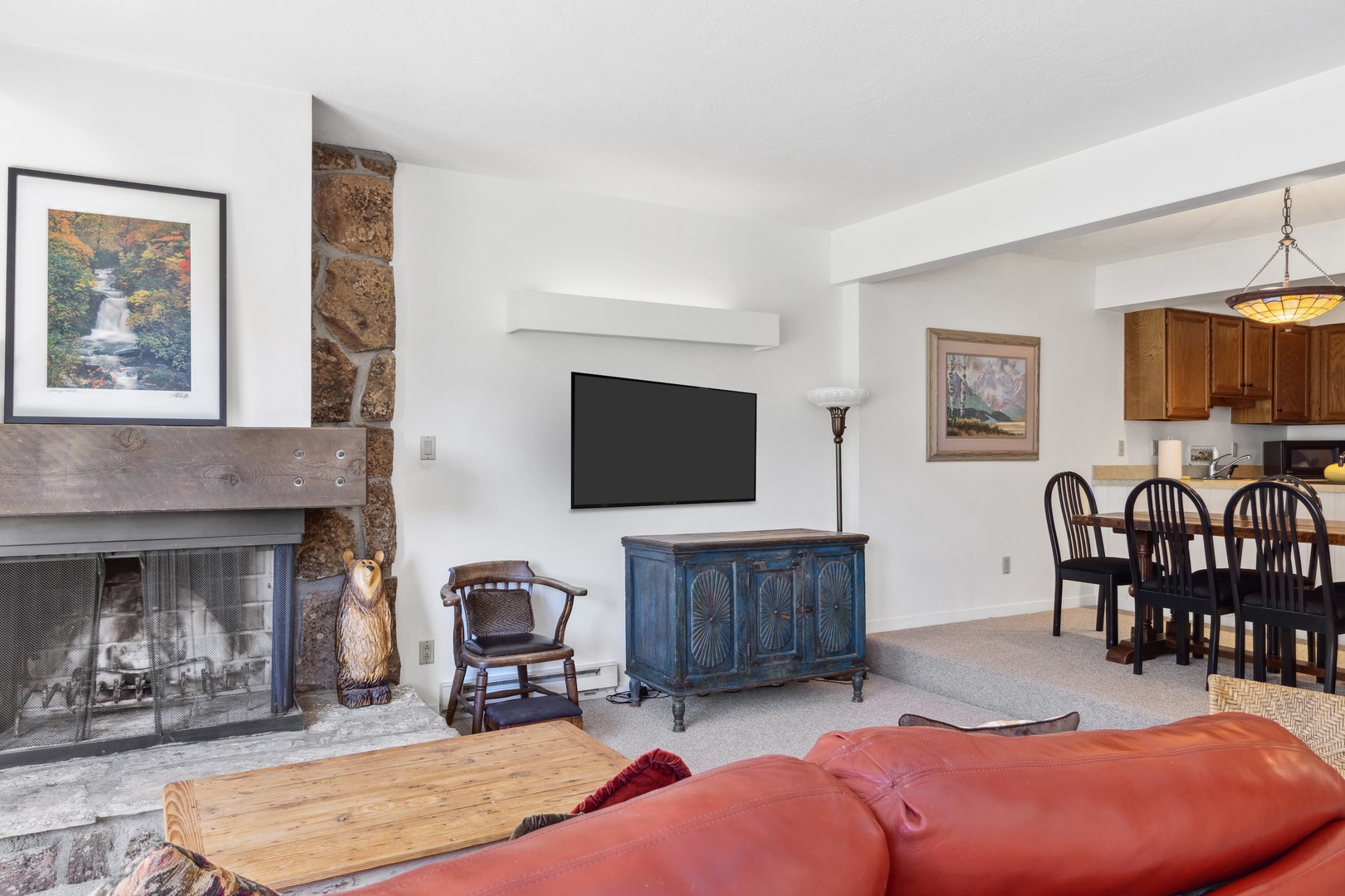 Living Room with Fireplace