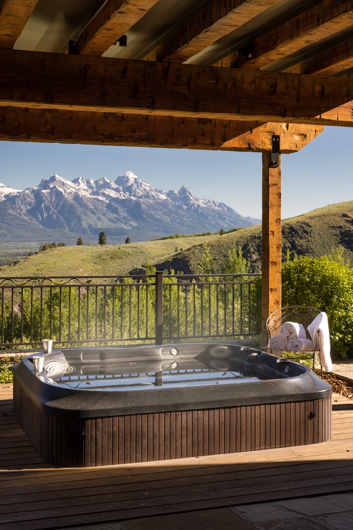 Hot Tub with Teton Views