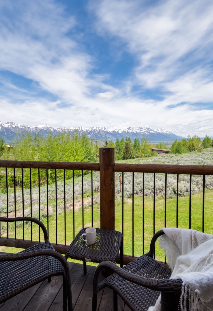 Teton Views from the deck