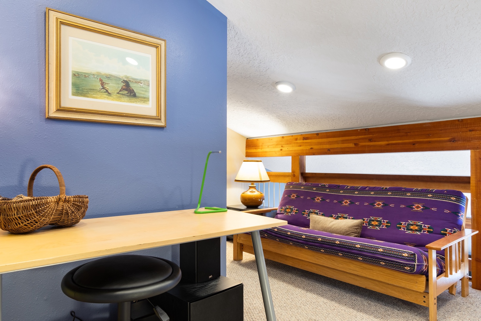 Upstairs Loft Area - The futon has been swapped for a trundle bed