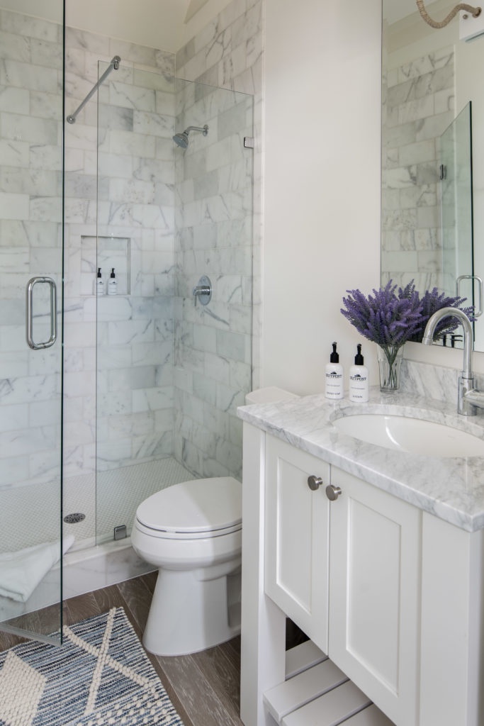 Ensuite Guest Bathroom with walk in shower.