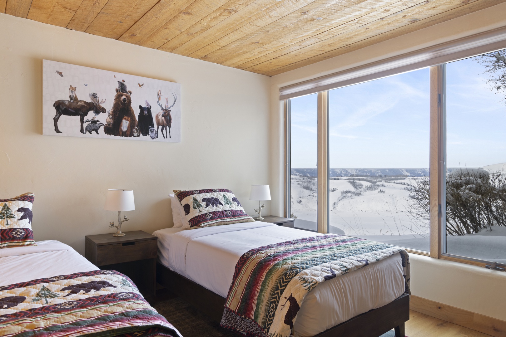 Lower level guest bedroom