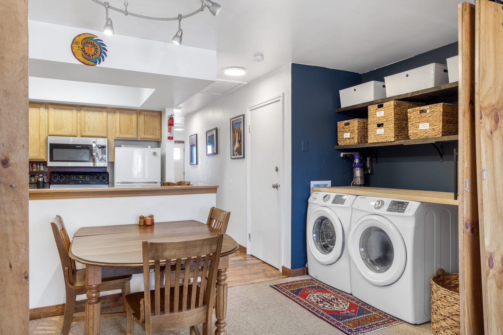 Dining Area and in unit washer/dryer