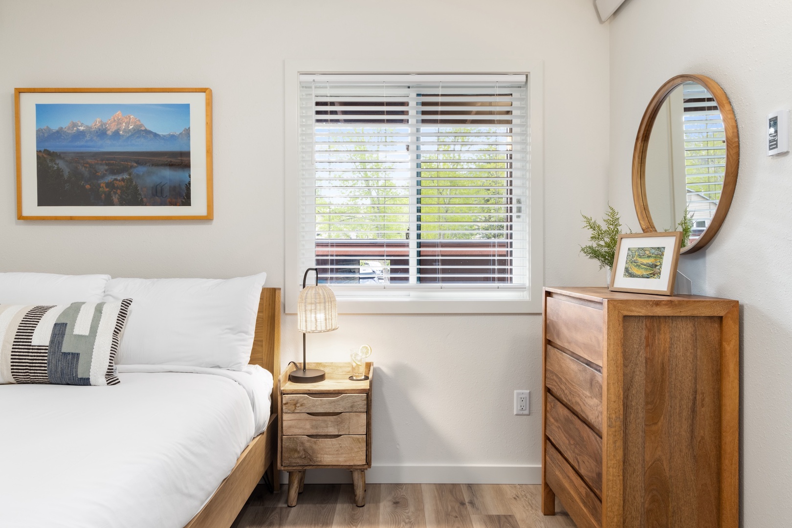 Guest Bedroom with Queen Bed and Twin Bunk