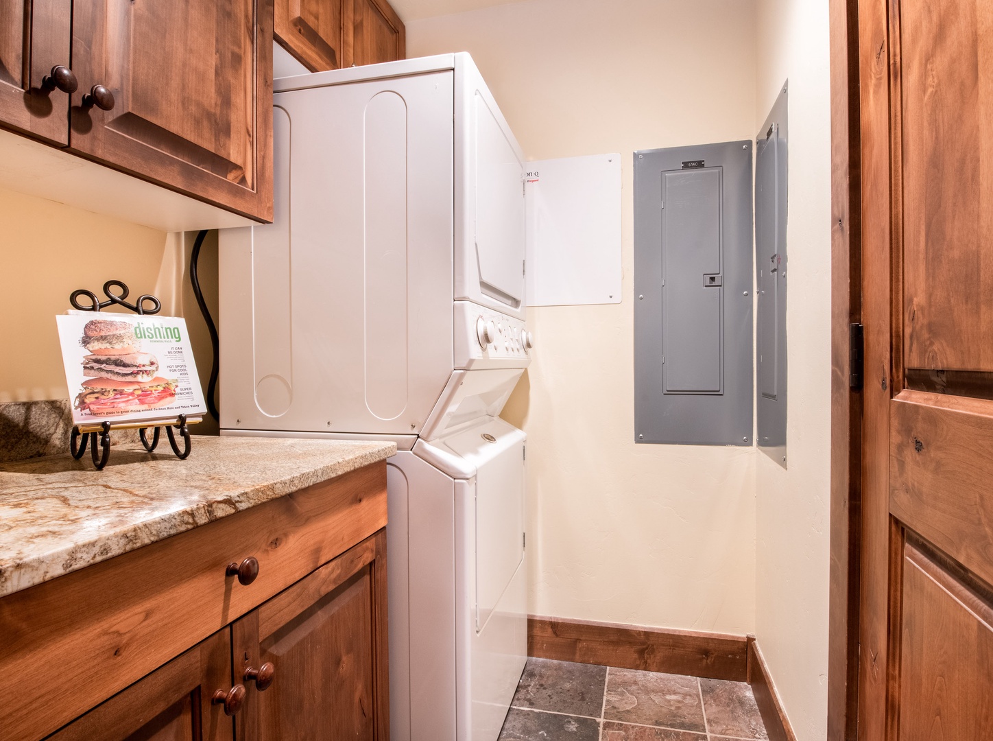 Laundry room accessible through Kitchen