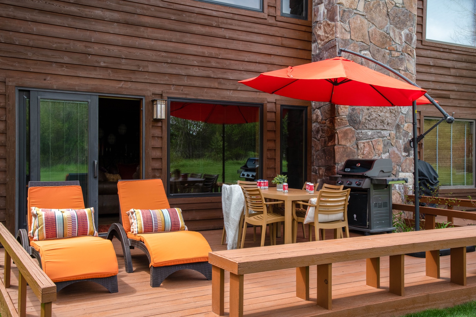 Patio with Dining Area and Grill